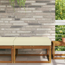 Buiten bankkussen Crème 80 x 80 x 8 cm Polyester