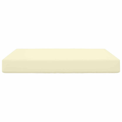 Buiten bankkussen Crème 80 x 80 x 8 cm Polyester