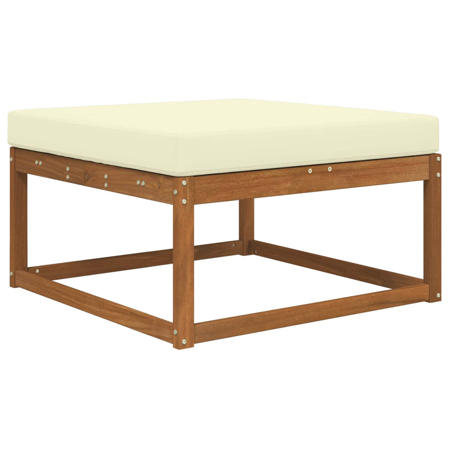Buiten bankkussen Crème 80 x 80 x 8 cm Polyester