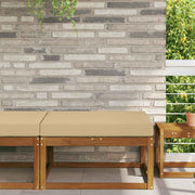 Bankkussen beige 80x80x8 cm polyester