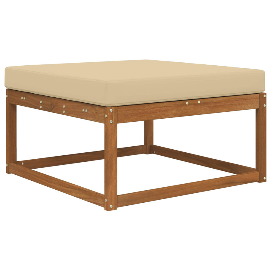 Buiten bankkussen Beige 80 x 80 x 8 cm Polyester