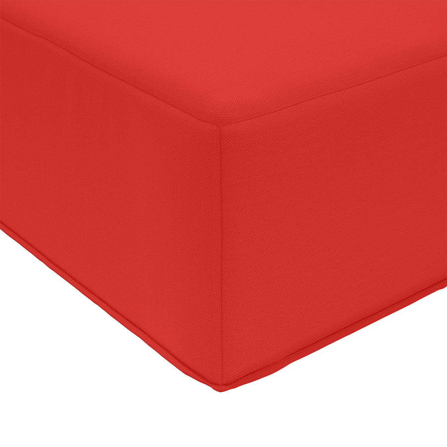 Buiten bankkussen Rood 80 x 80 x 8 cm Polyester