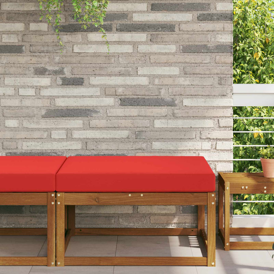Buiten bankkussen Rood 80 x 80 x 8 cm Polyester