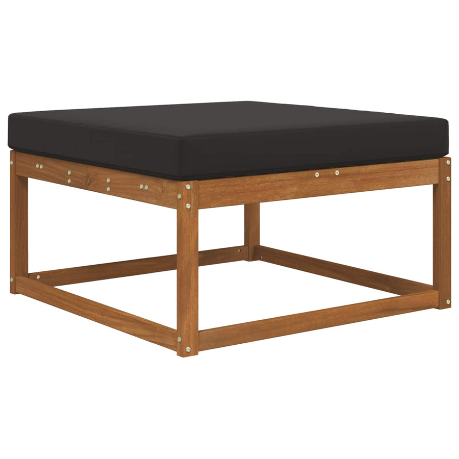 Buiten bankkussen Zwart 80 x 80 x 8 cm Polyester