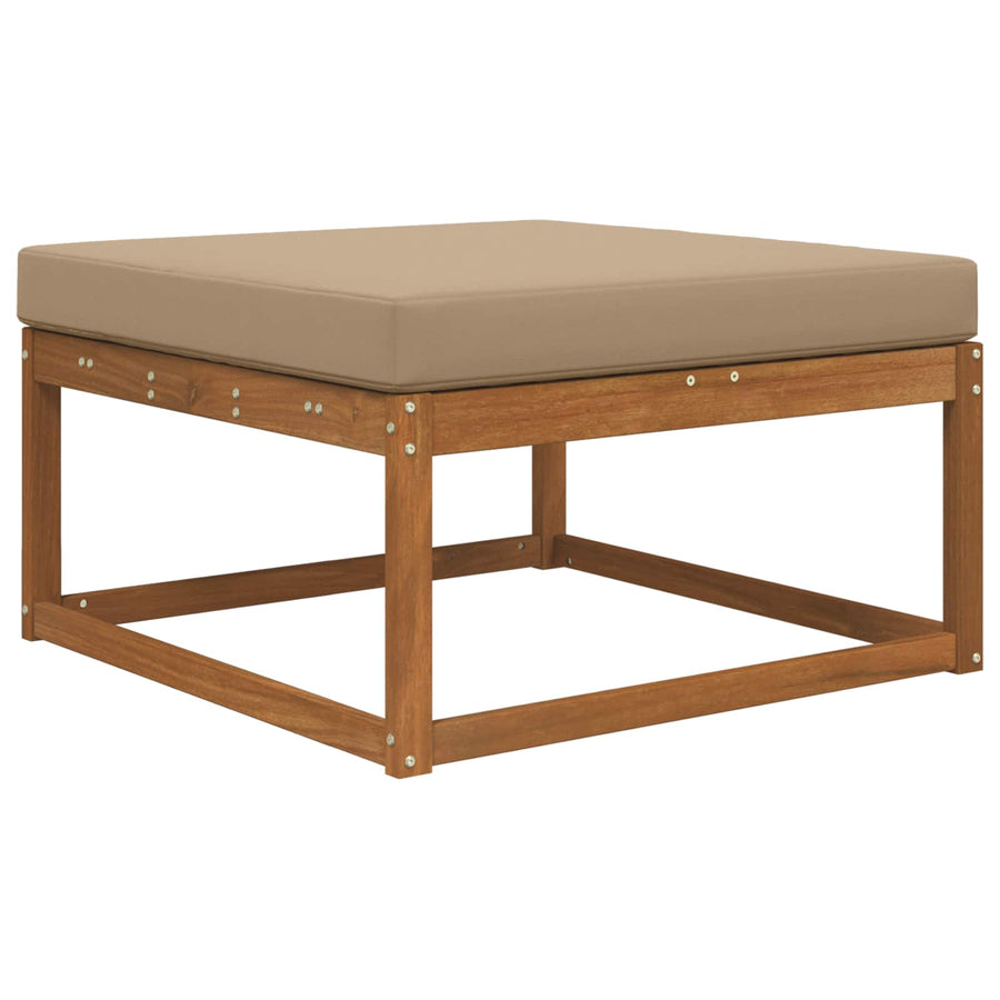 Buiten bankkussen Taupe 80 x 80 x 8 cm Polyester