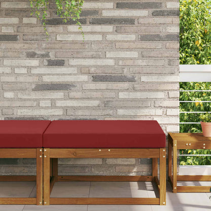 Buiten bankkussen Wijnrood 80 x 80 x 8 cm Polyester