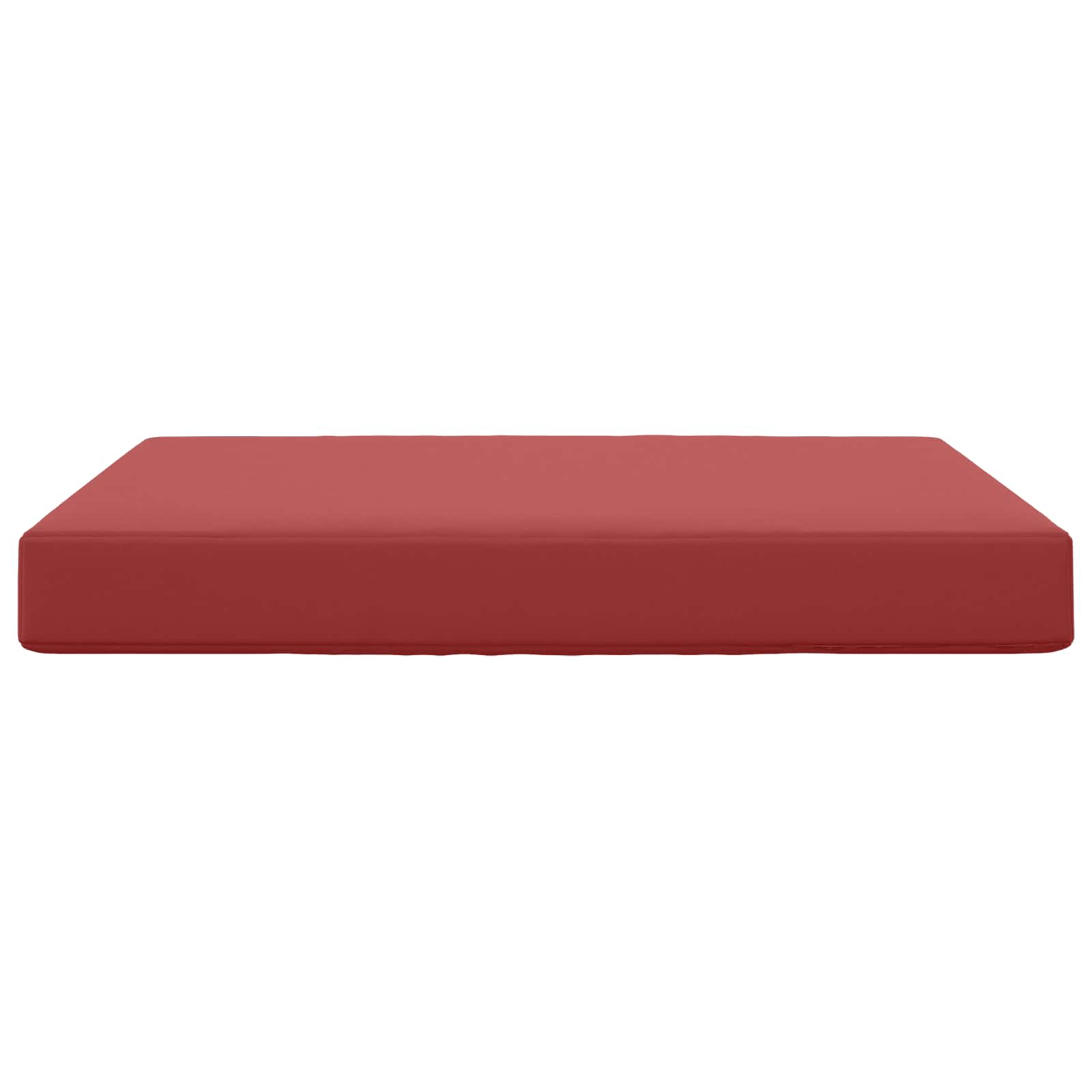 Buiten bankkussen Wijnrood 80 x 80 x 8 cm Polyester