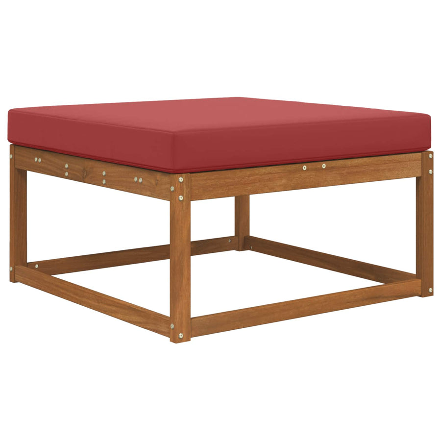 Buiten bankkussen Wijnrood 80 x 80 x 8 cm Polyester