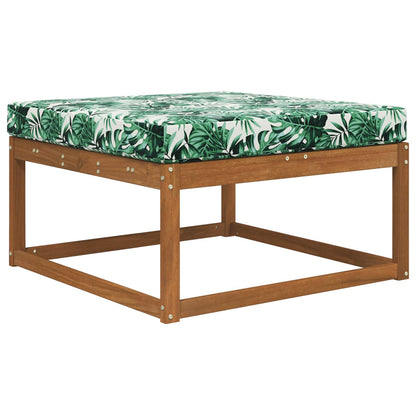 Buiten bankkussen Bladpatroon 80 x 80 x 8 cm Polyester