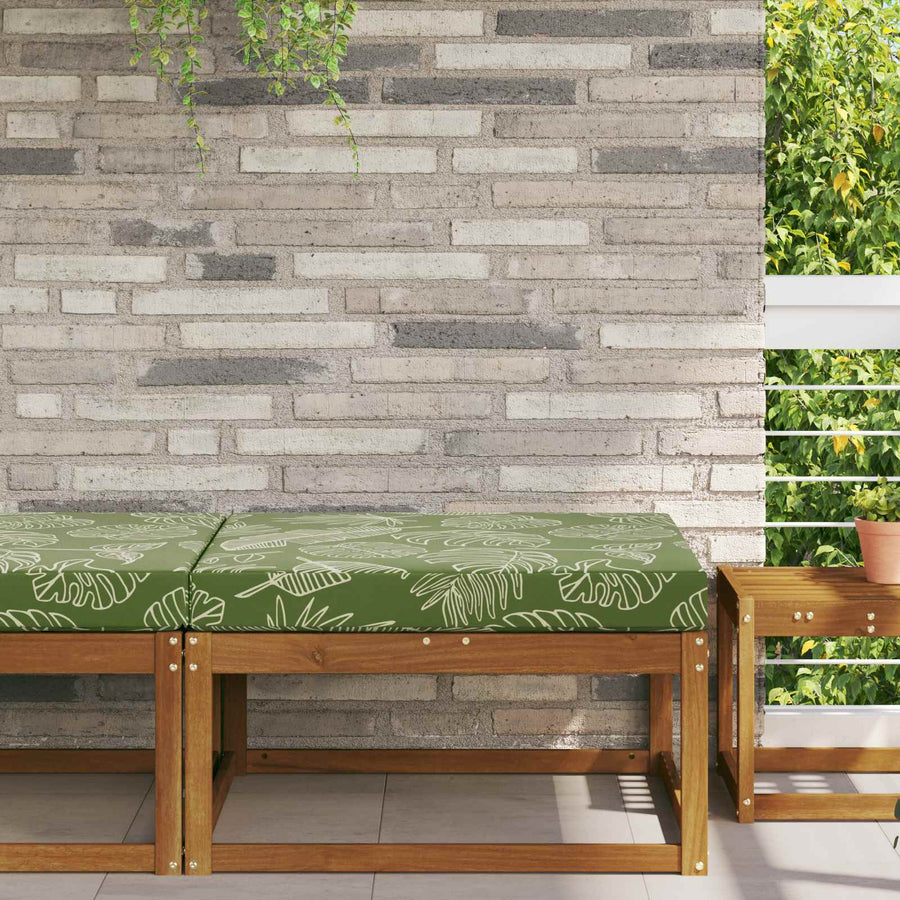 Buiten bankkussen Bladontwerp 80 x 80 x 8 cm Polyester