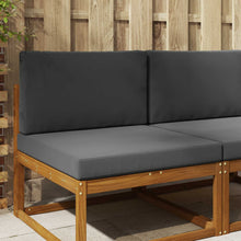 Buiten bankkussen 2 pcs Antraciet Polyester