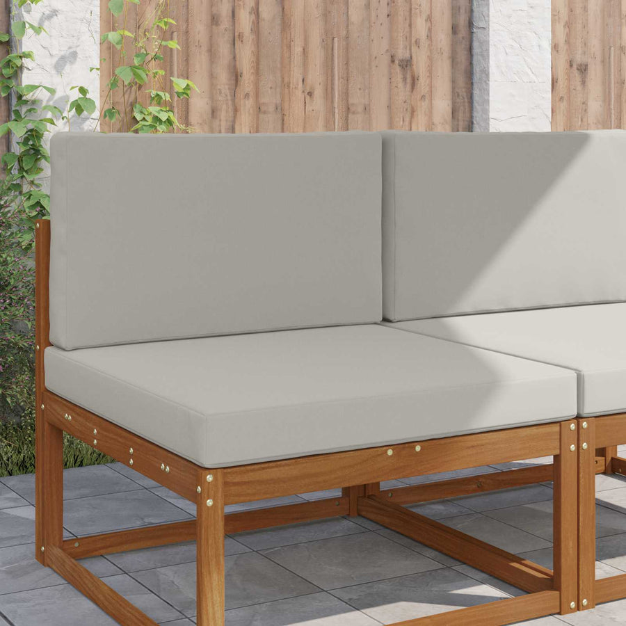 Buiten bankkussen 2 pcs Grijs Polyester