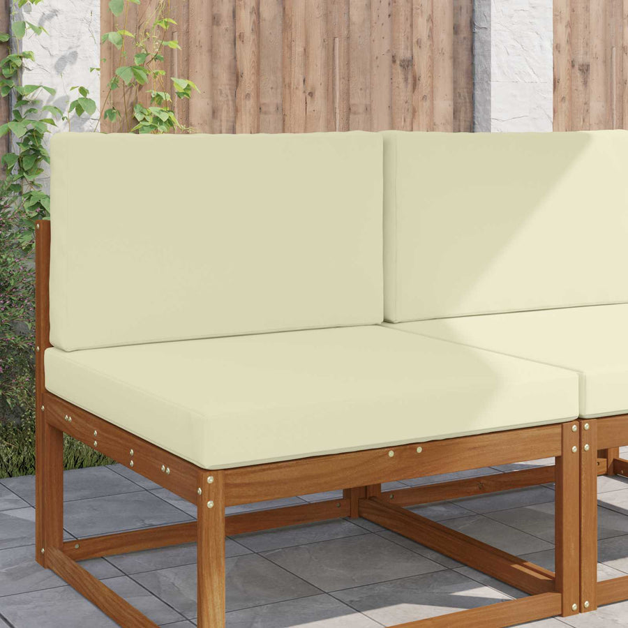Buiten bankkussen 2 pcs Crème Polyester