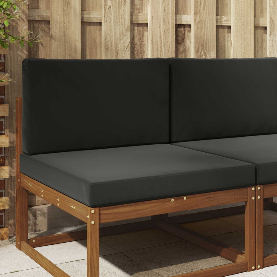 Buiten bankkussen 2 pcs Zwart Polyester