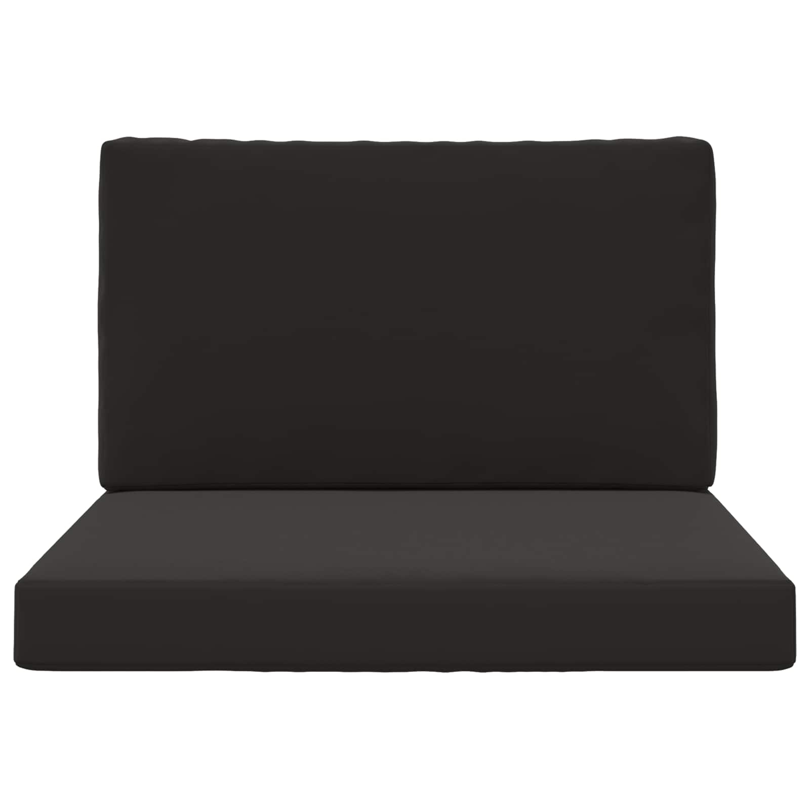 Buiten bankkussen 2 pcs Zwart Polyester
