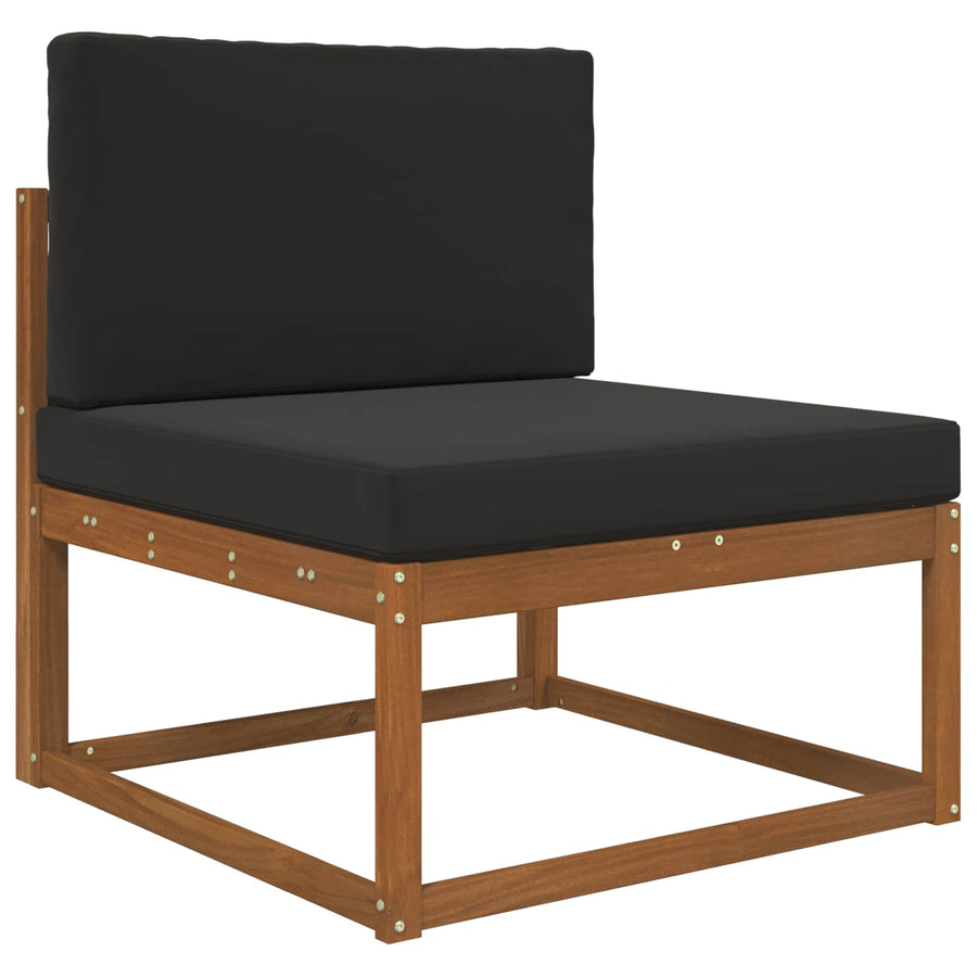 Buiten bankkussen 2 pcs Zwart Polyester