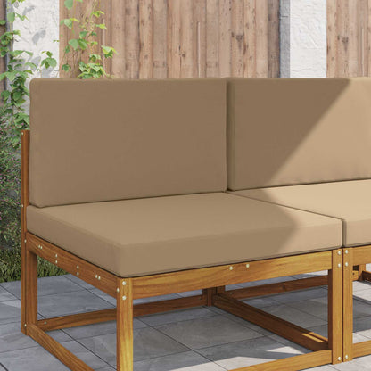 Buiten bankkussen 2 pcs Taupe Polyester