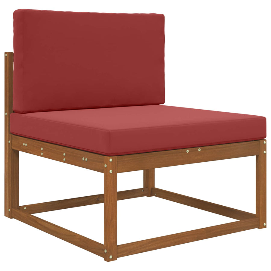 Buiten bankkussen 2 pcs Wijnrood Polyester