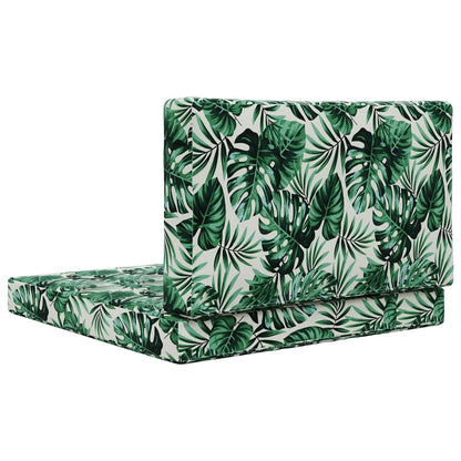 Buiten bankkussen 2 pcs Bladpatroon Polyester
