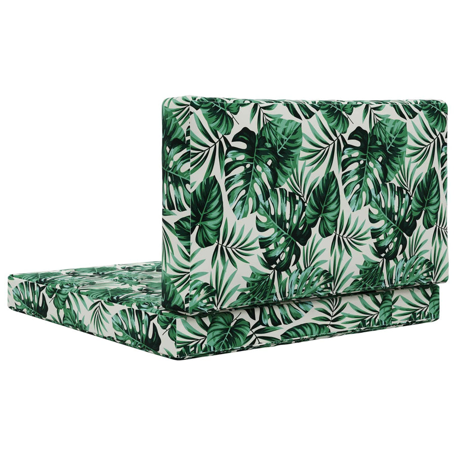 Buiten bankkussen 2 pcs Bladpatroon Polyester