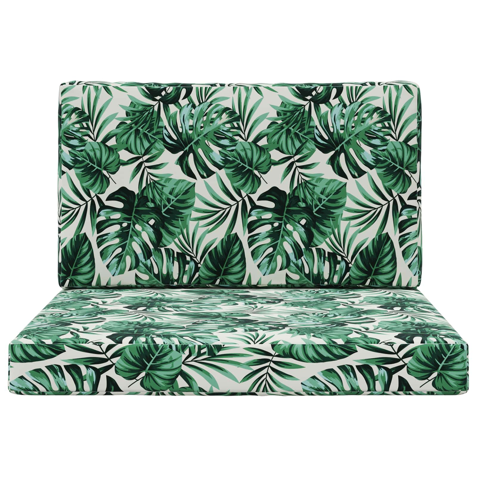 Buiten bankkussen 2 pcs Bladpatroon Polyester