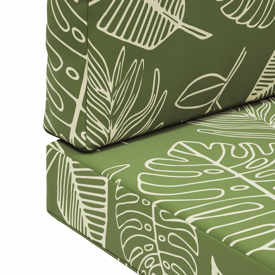 Buiten bankkussen 2 pcs Bladontwerp Polyester