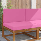 Buiten bankkussen set roze polyester