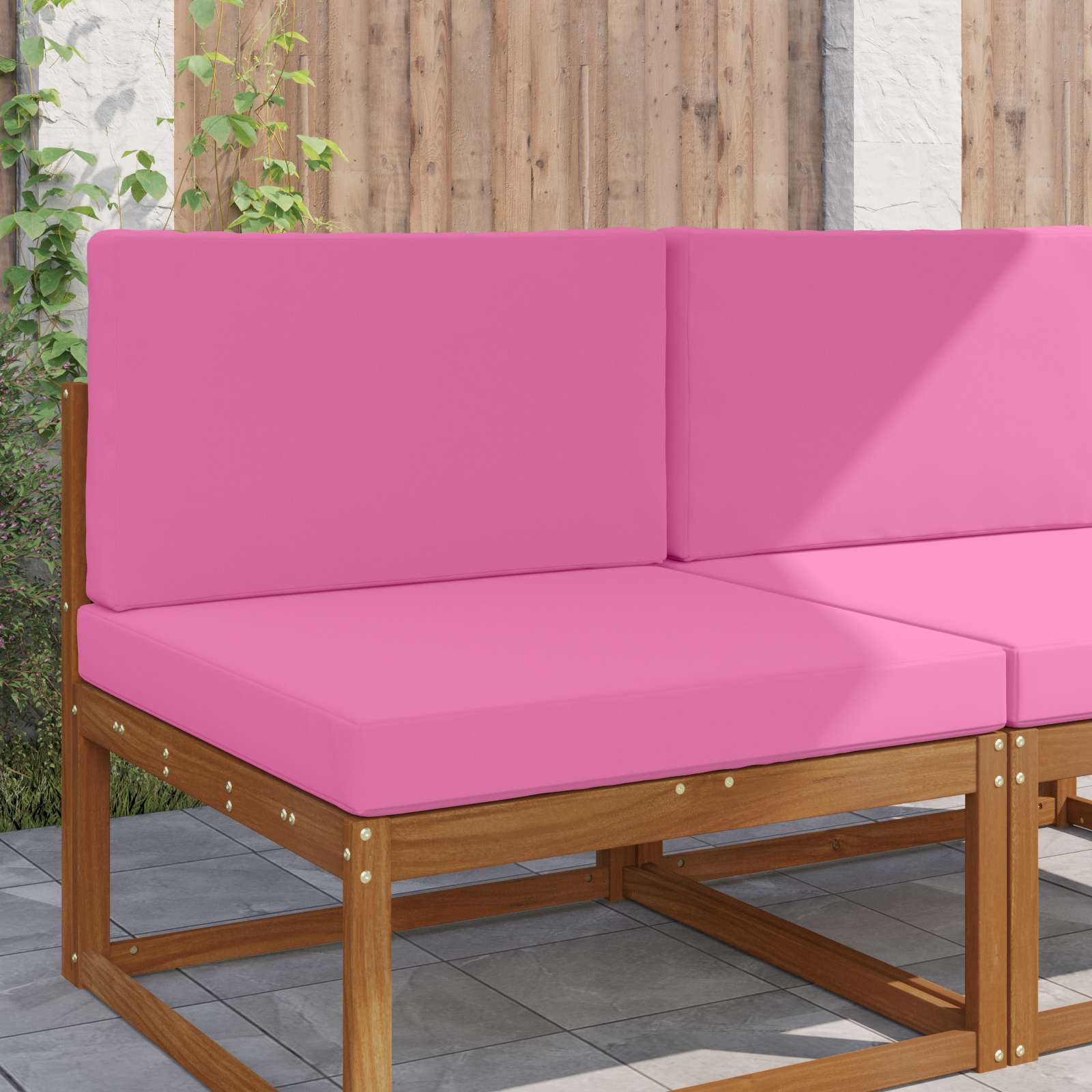 Buiten bankkussen 2 pcs Roze Polyester