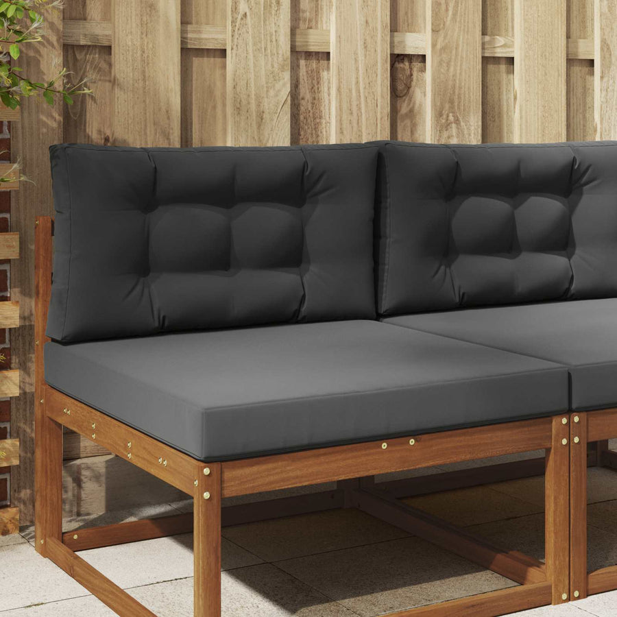 Buiten bankkussen 2 pcs Antraciet Polyester