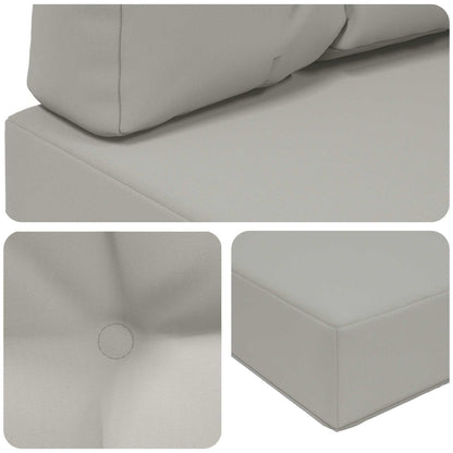 Buiten bankkussen 2 pcs Grijs Polyester