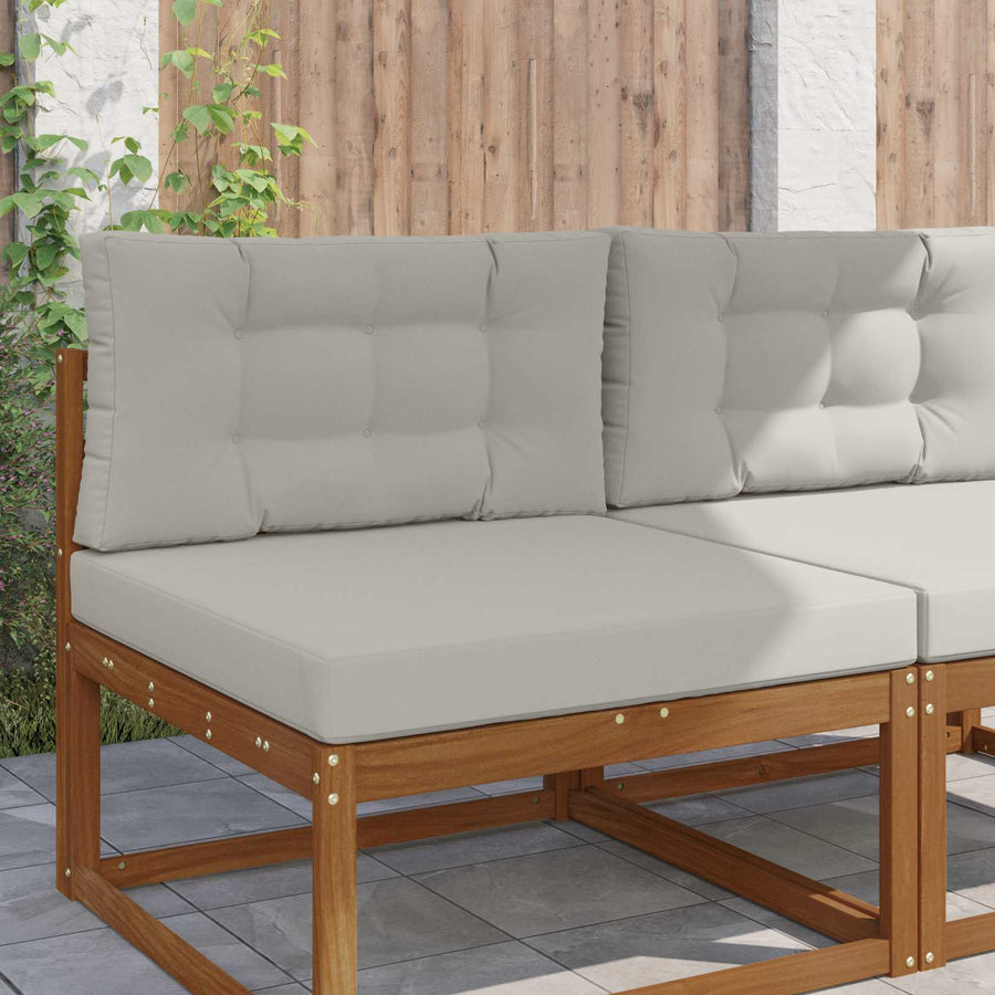 Buiten bankkussen 2 pcs Grijs Polyester