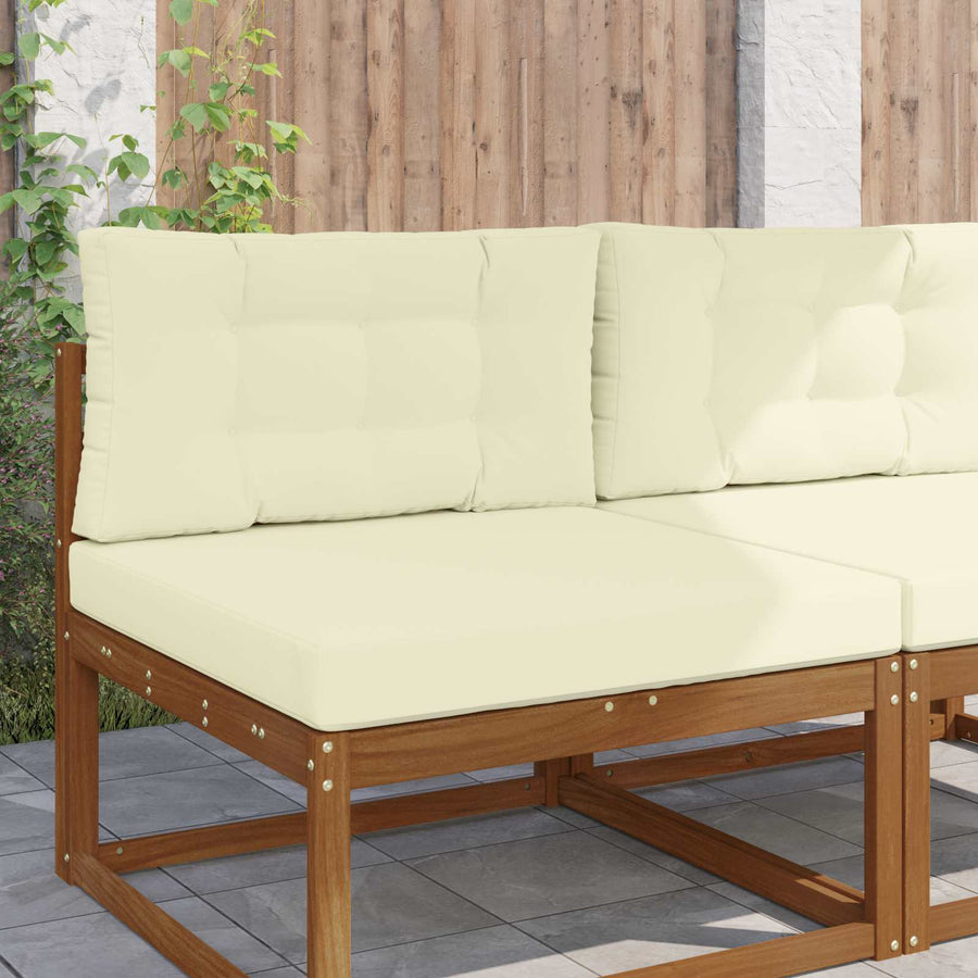 Buiten bankkussen 2 pcs Crème Polyester