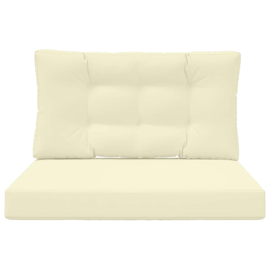Buiten bankkussen 2 pcs Crème Polyester