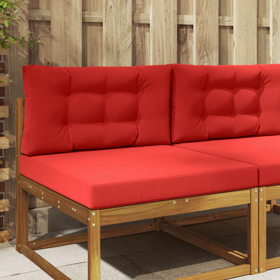 Buiten bankkussen 2 pcs Rood Polyester