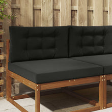 Buiten bankkussen 2 pcs Zwart Polyester