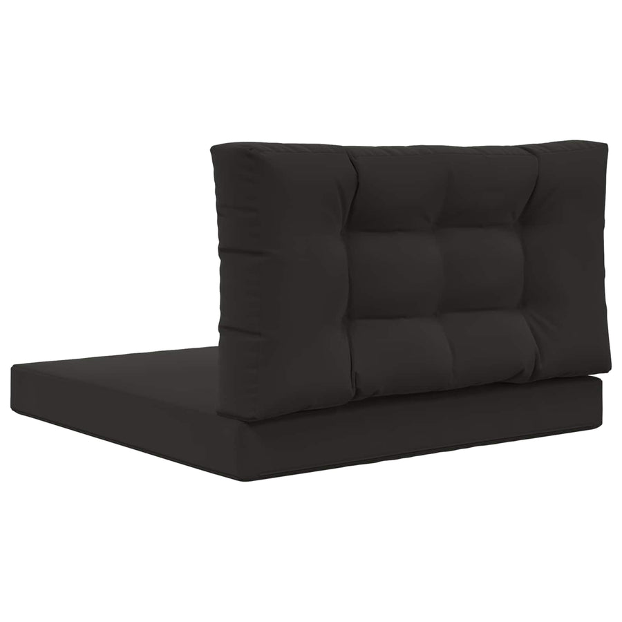 Buiten bankkussen 2 pcs Zwart Polyester