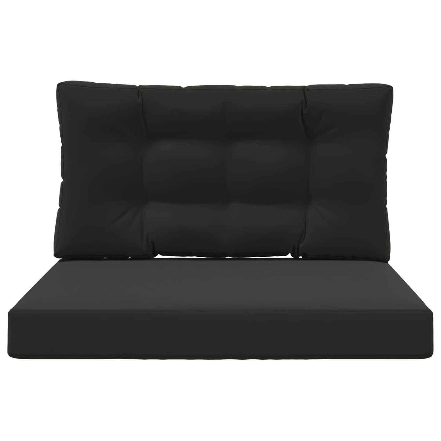 Buiten bankkussen 2 pcs Zwart Polyester