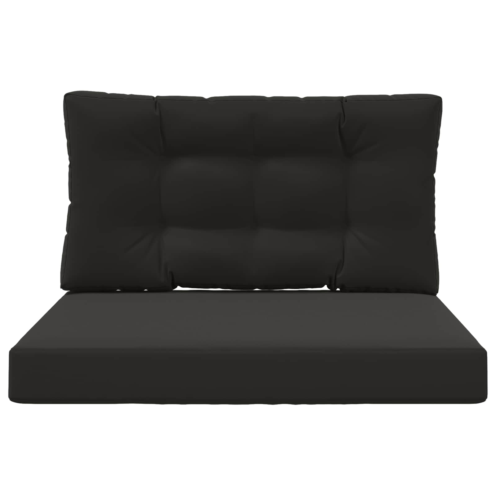 Buiten bankkussen 2 pcs Zwart Polyester