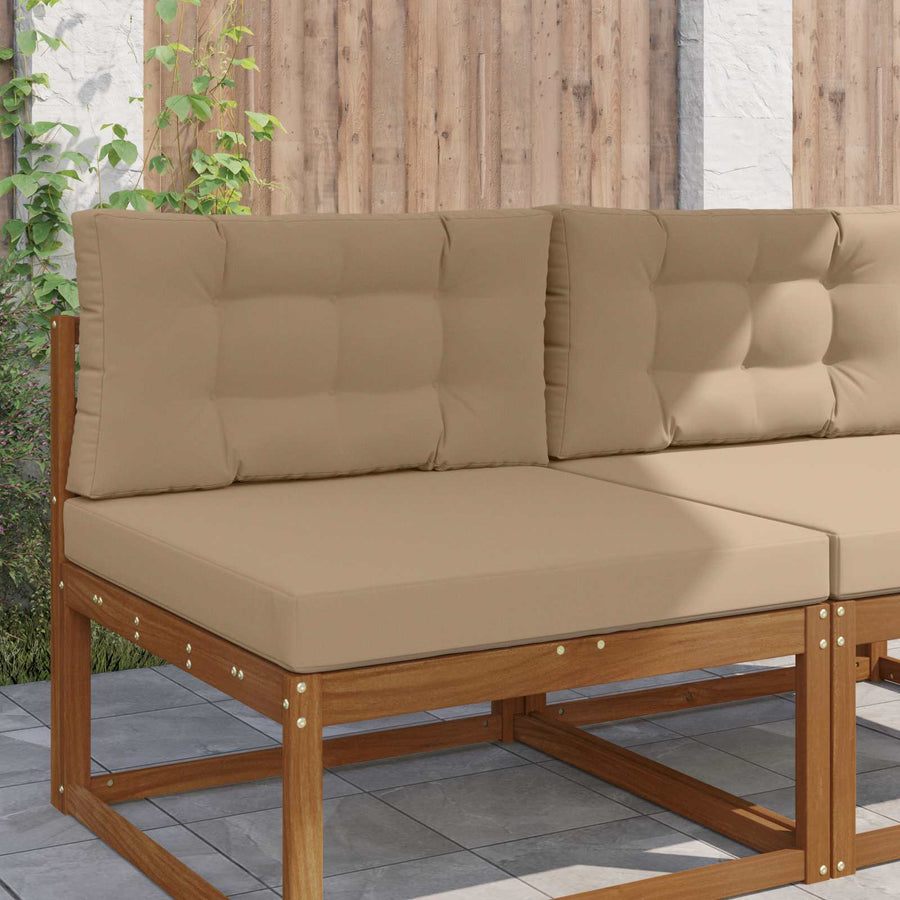Buiten bankkussen 2 pcs Taupe Polyester