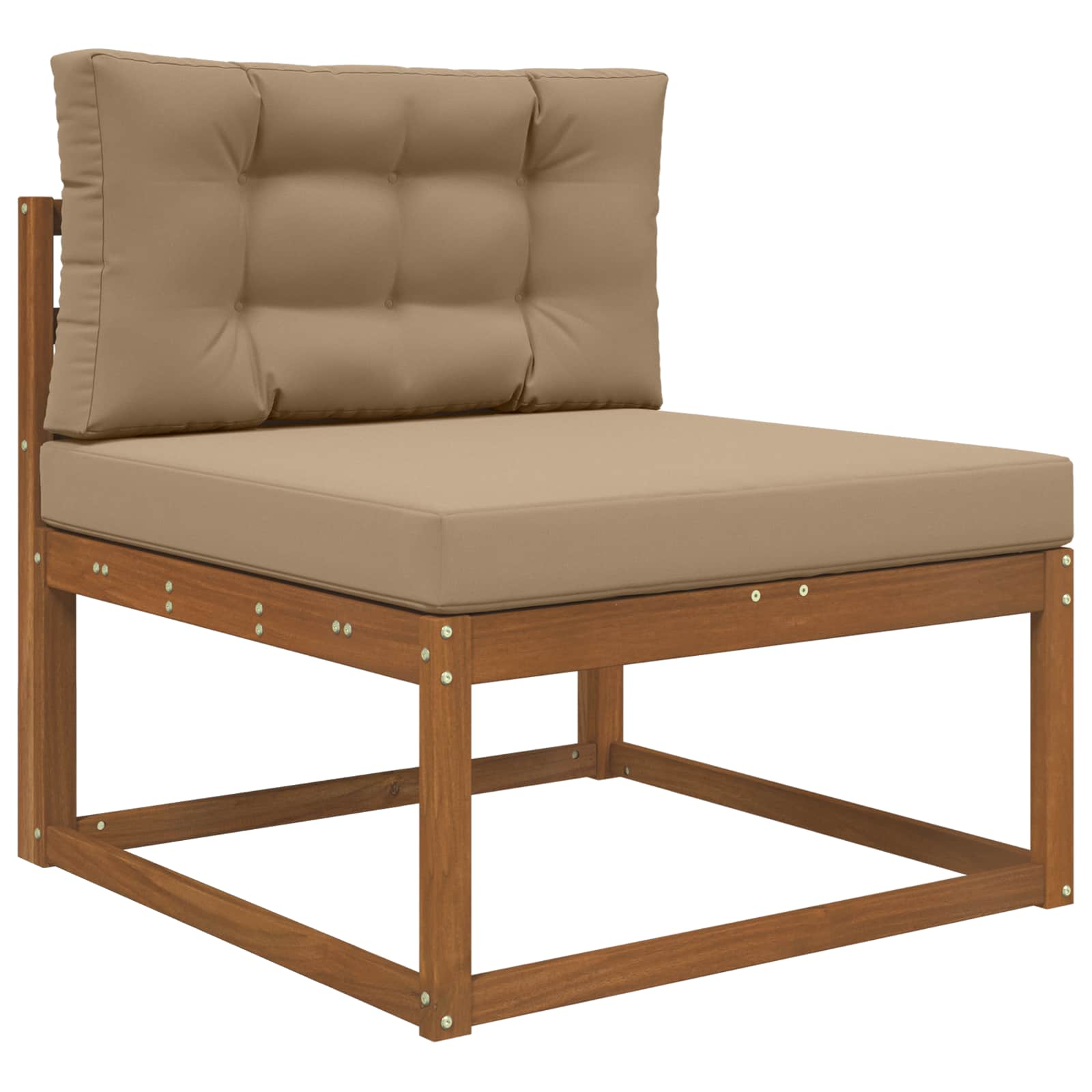 Buiten bankkussen 2 pcs Taupe Polyester