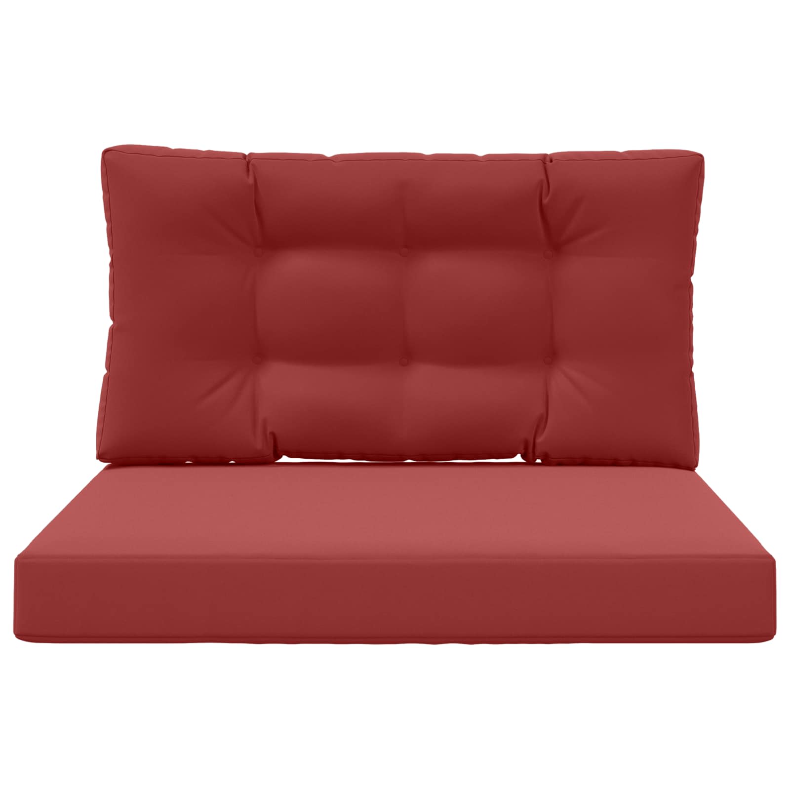 Buiten bankkussen 2 pcs Wijnrood Polyester