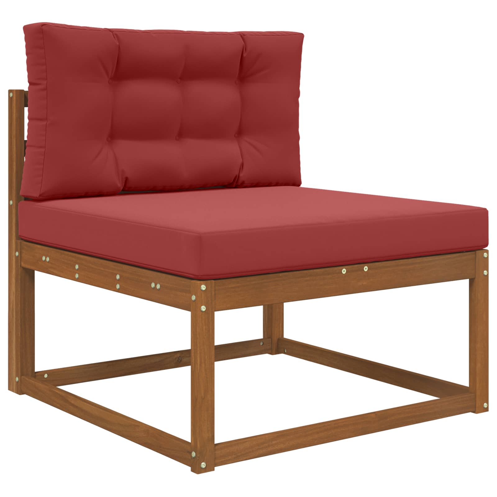 Buiten bankkussen 2 pcs Wijnrood Polyester