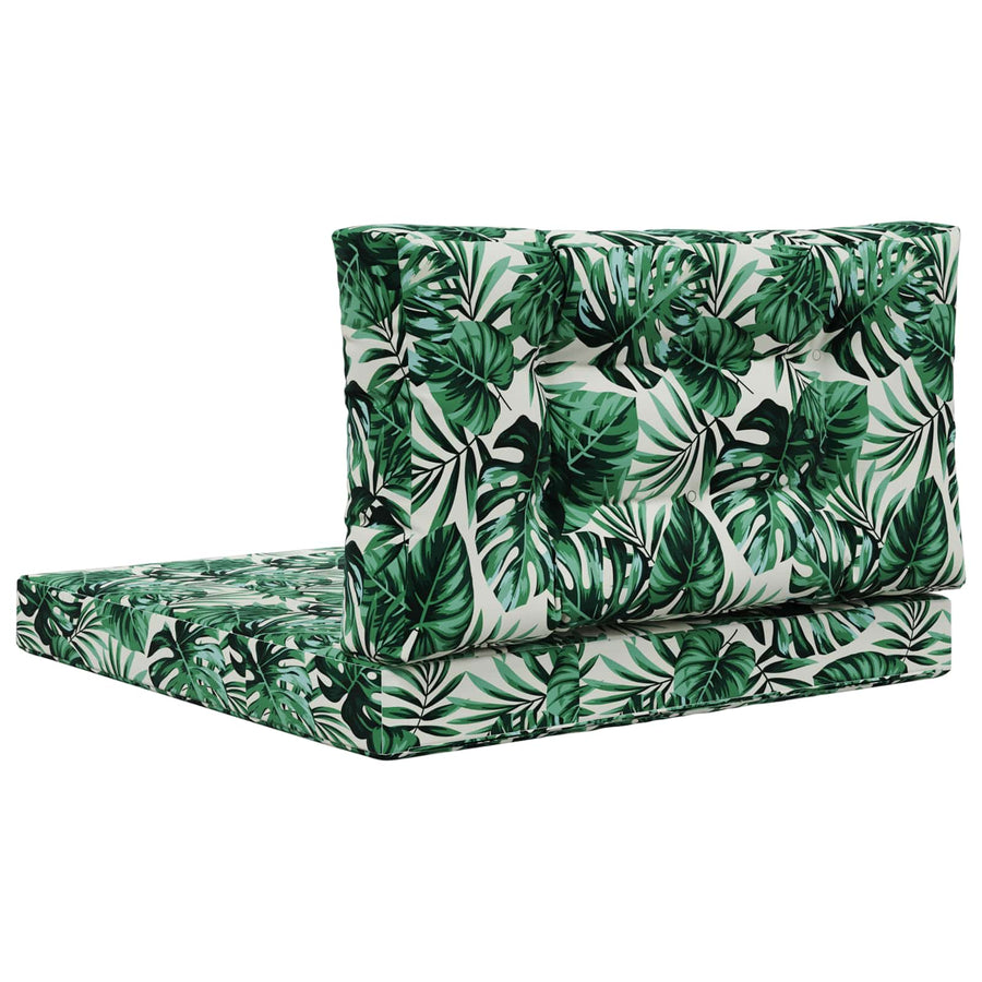 Buiten bankkussen 2 pcs Bladpatroon Polyester