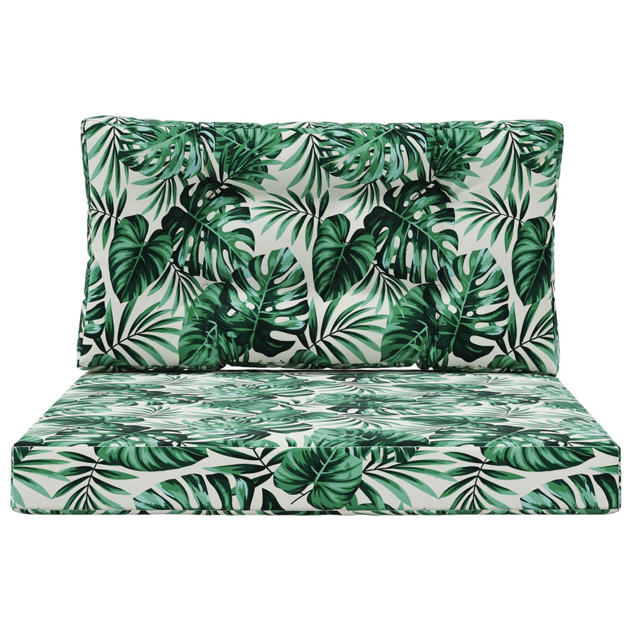 Buiten bankkussen 2 pcs Bladpatroon Polyester
