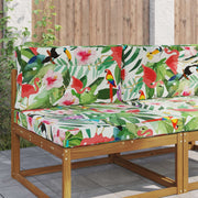 Bankkussen set 2 stuks kleurrijk polyester 80x80cm 80x43cm