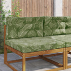Bankkussenset bladontwerp polyester 2 delig