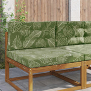Bankkussenset bladontwerp polyester 2 delig