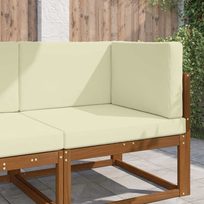 Buiten bankkussen 3 pcs Crème Polyester