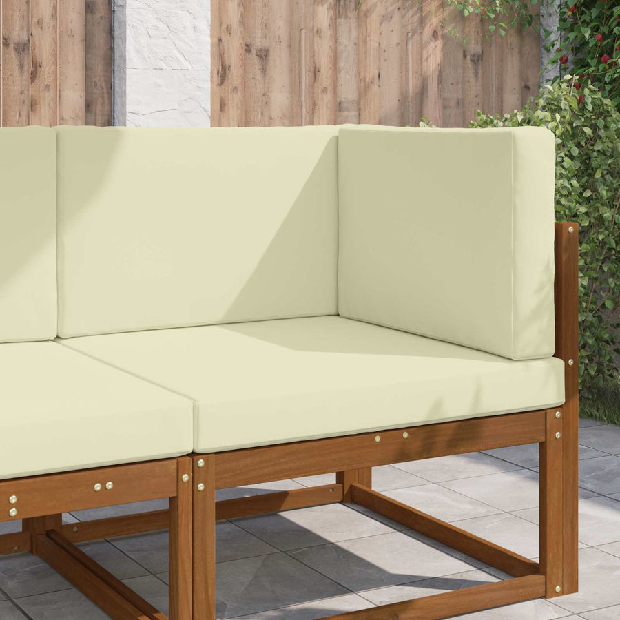 Buiten bankkussen 3 pcs Crème Polyester