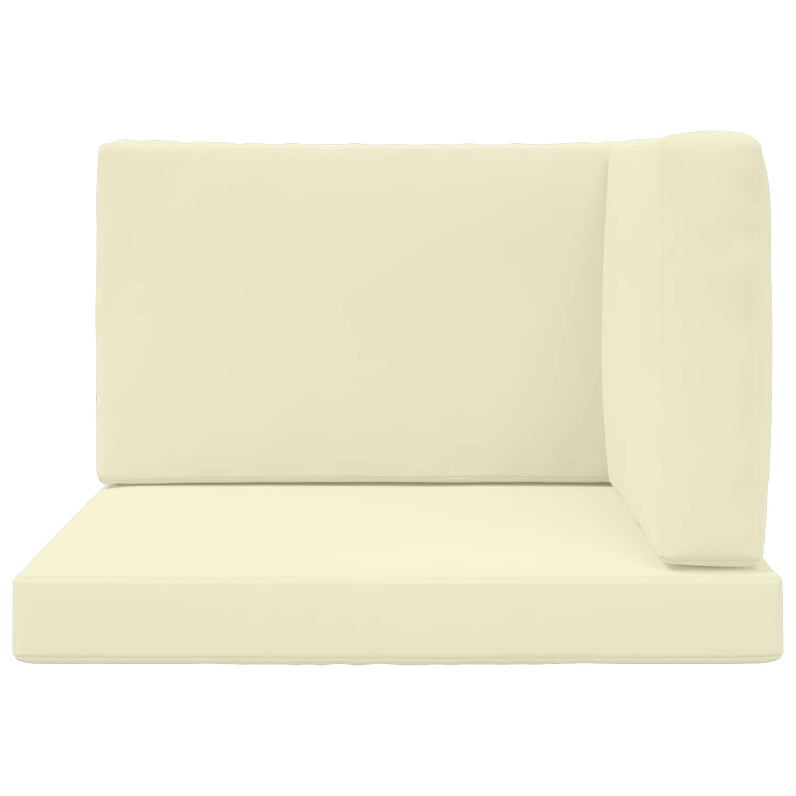 Buiten bankkussen 3 pcs Crème Polyester